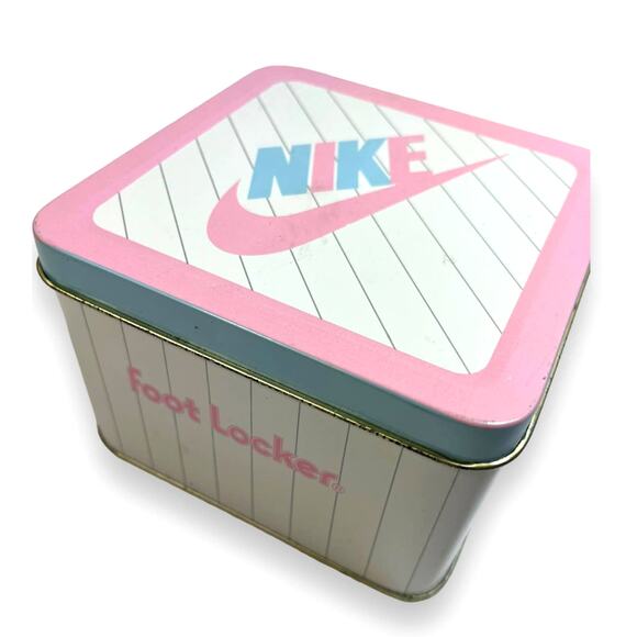 Nike Other - Vintage 1987 Nike Sweet Dreams Baby Shoes Box Tin Foot Locker | Blue & Pink